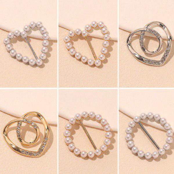 Фурнитура для одежды декоративные пряжки 6 шт. (M00686) - фото 4 Фурнитура для одежды декоративные пряжки 6 шт. (M00686) - фото 4