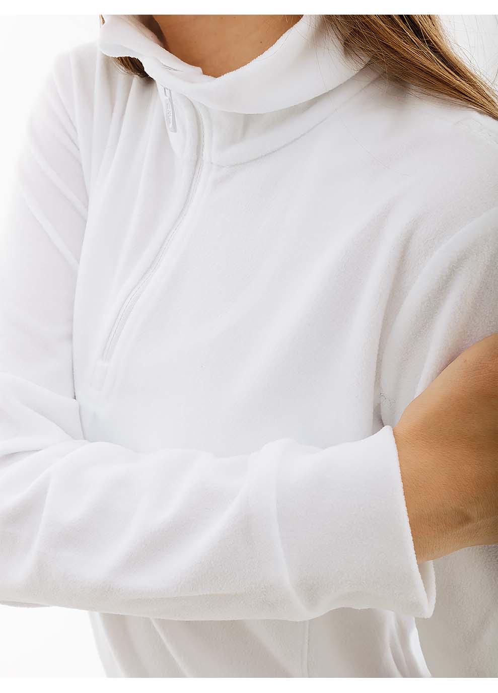 Кофта женская CMP WOMAN FLEECE SWEAT 2XS Белый (7d3G27836-A001 2XS) - фото 4 Кофта женская CMP WOMAN FLEECE SWEAT 2XS Белый (7d3G27836-A001 2XS) - фото 4