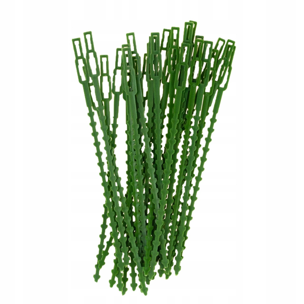 Хомуты садовые пластиковые многоразовые 30 шт. 17 см Зеленый (styaygki_17cm)