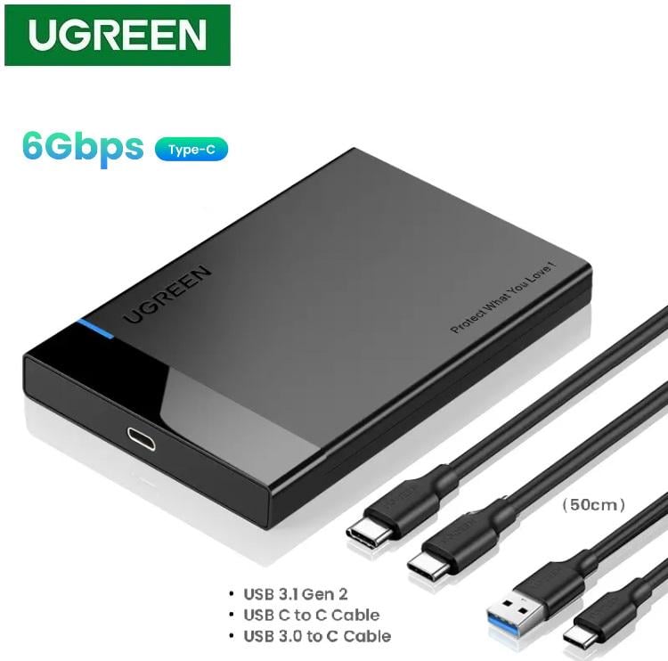 Зовнішня кишеня для жорсткого диска UGREEN US221 2,5" SATA Black (60735) - фото 5