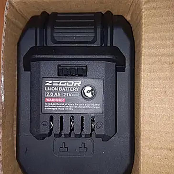 Батарея аккумуляторная для шуруповерта Zegor BL-2120P 21В. 2,0 А/час Li-ion - фото 2