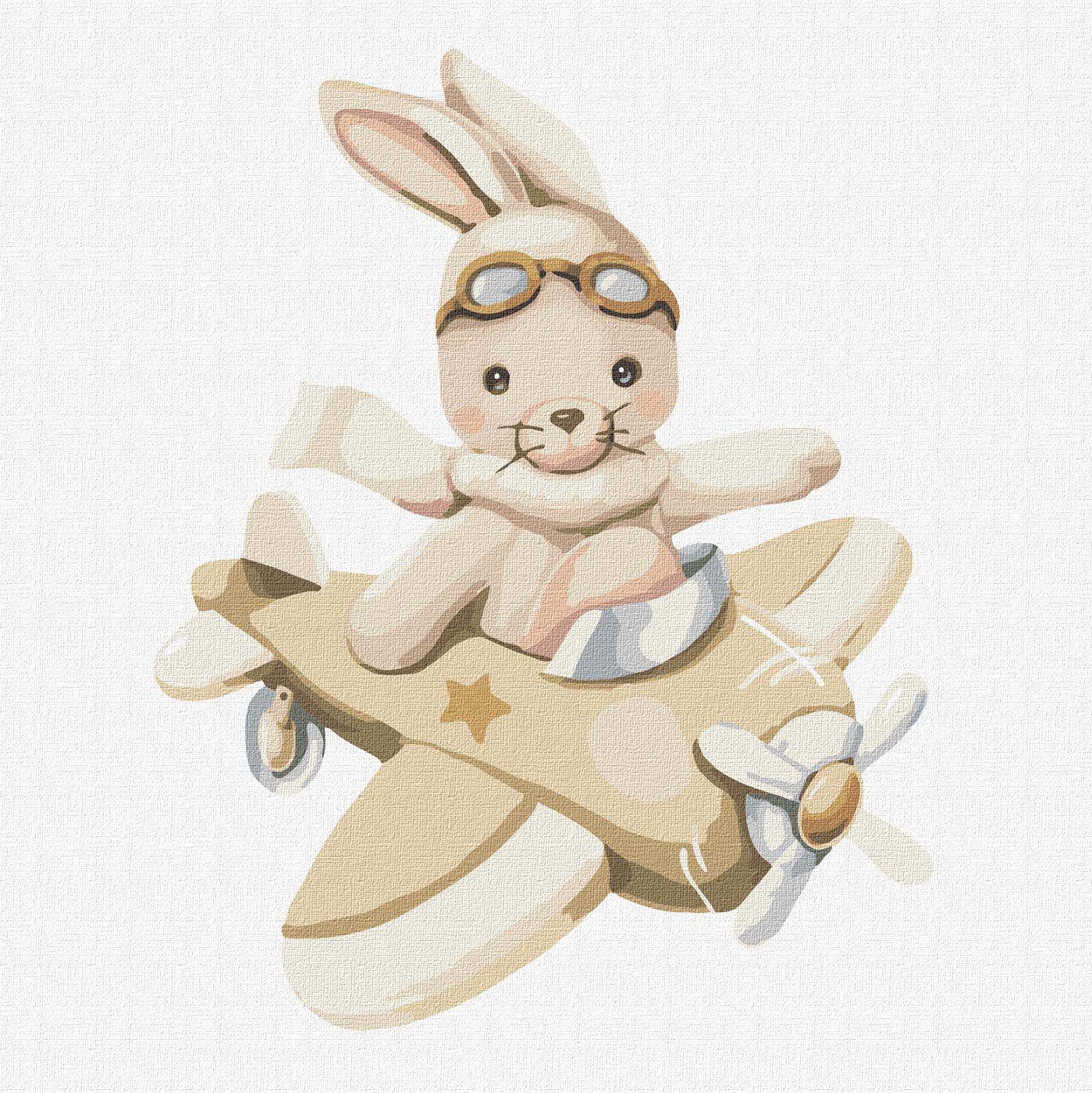 Картина по номерам Ідейка Маленький пилот tanya_bonya 30х30 см