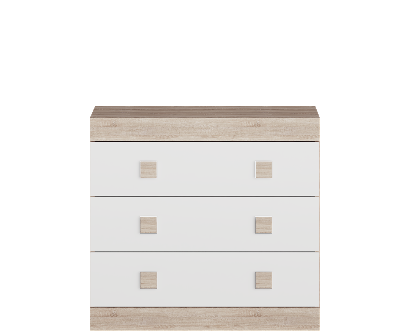 Комод Everest Соната 1 800х376х739 мм Сонома/Белый (11223) Комод Everest Соната 1 800х376х739 мм Сонома/Белый (11223)
