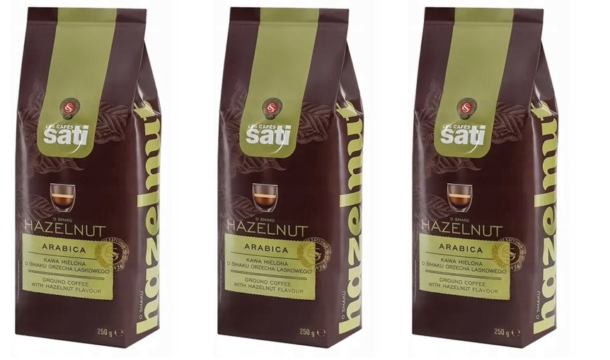 Кава мелена Cafe Sati Hazelnut Arabika 250 г 3 уп.