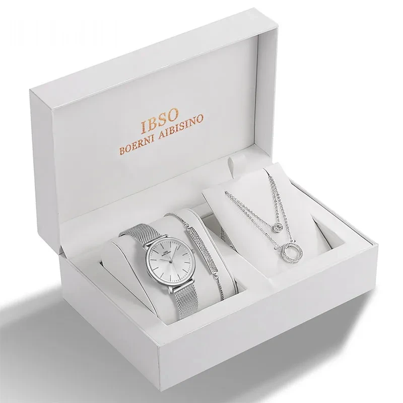 Годинник жіночий Baosaili BOX IBSO Silver (25181)