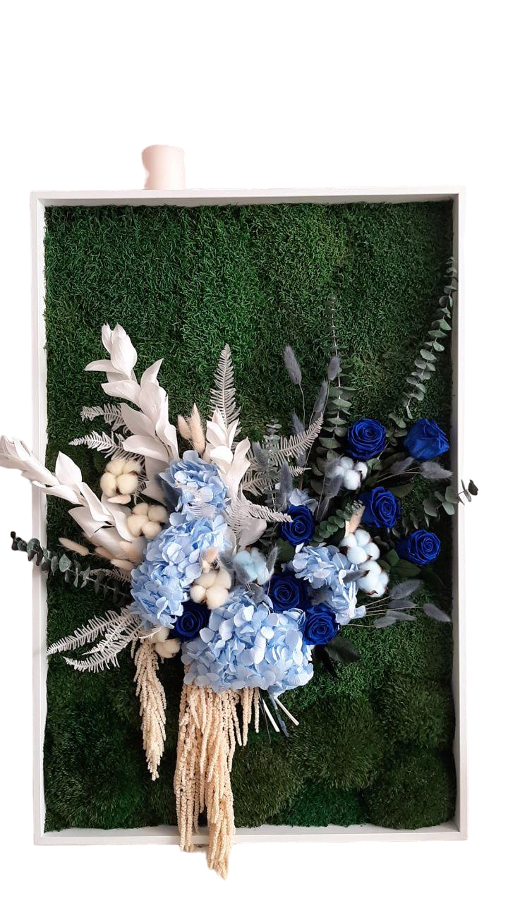 Картина из мха Organic Design 828 плоский мох и цветы 120x60 см (828-120-60) Картина из мха Organic Design 828 плоский мох и цветы 120x60 см (828-120-60)