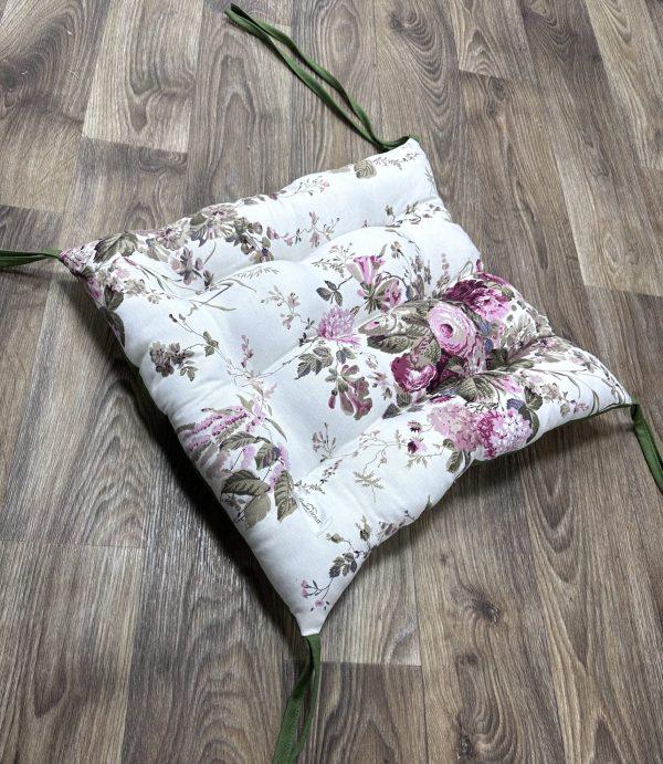 Сидушка Nude flowers Comfort Home на стул/кресло/садовую мебель 40х40 см