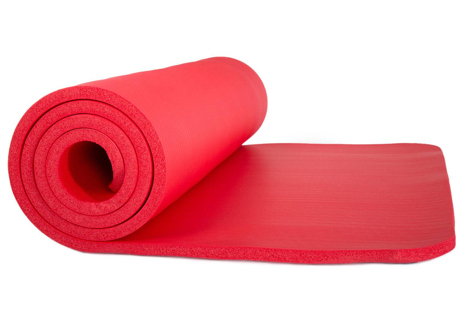Коврик для йоги EasyFit NBR SOFT-Touch 15 мм Красный - фото 2