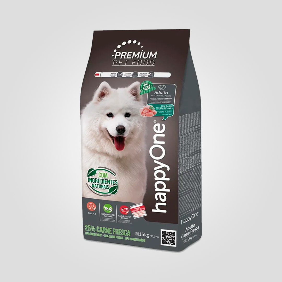 Корм сухий HappyOne Premium Dog Fresh Meat для дорослих собак зі свіжим м’ясом 4 кг (2076386418)