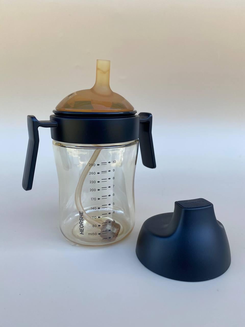 Поїльник дитячий HEORSHE 300 мл Чорний