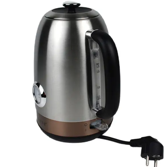 Електрочайник з термометром Sokany SK-1031 безшумний з нержавіючої сталі 1,7 л Сталевий - фото 2 Електрочайник з термометром Sokany SK-1031 безшумний з нержавіючої сталі 1,7 л Сталевий - фото 2