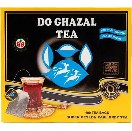 Чай Чорний з Бергамотом Akbar Do Ghazal Tea Earl Grey 100 пакетиків