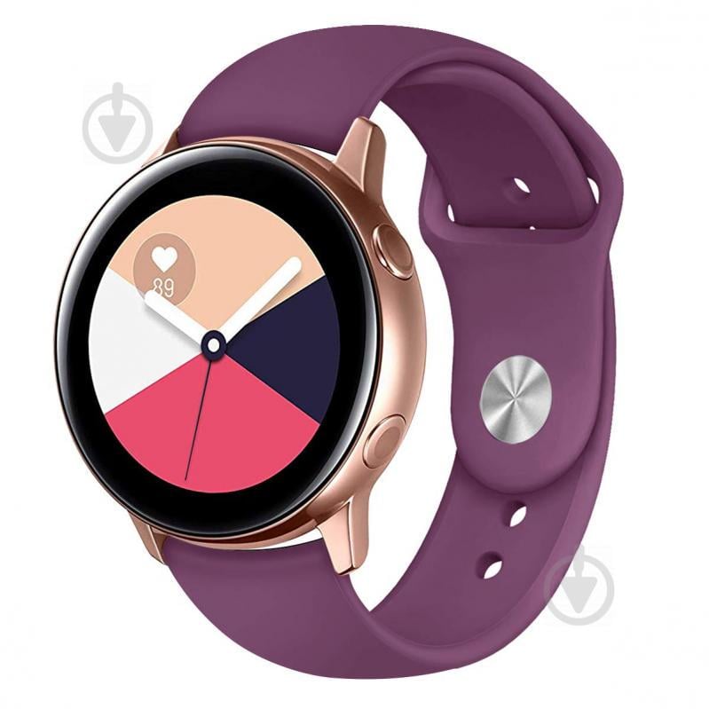 Ремешок BeWatch для Samsung Galaxy watch Active Фиолетовый (1010310) Ремешок BeWatch для Samsung Galaxy watch Active Фиолетовый (1010310)