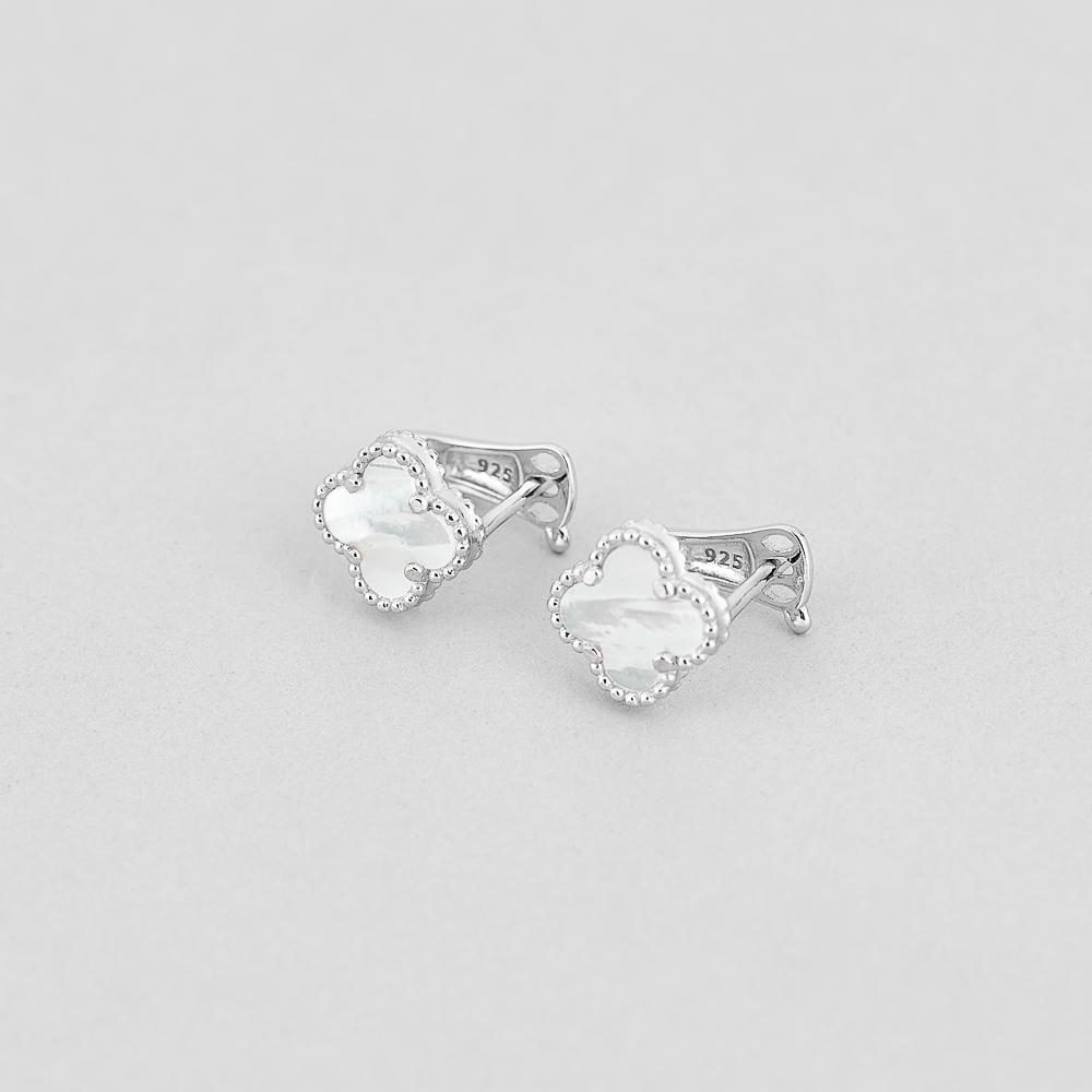 Серебряные серьги Minimal Власть (7782)