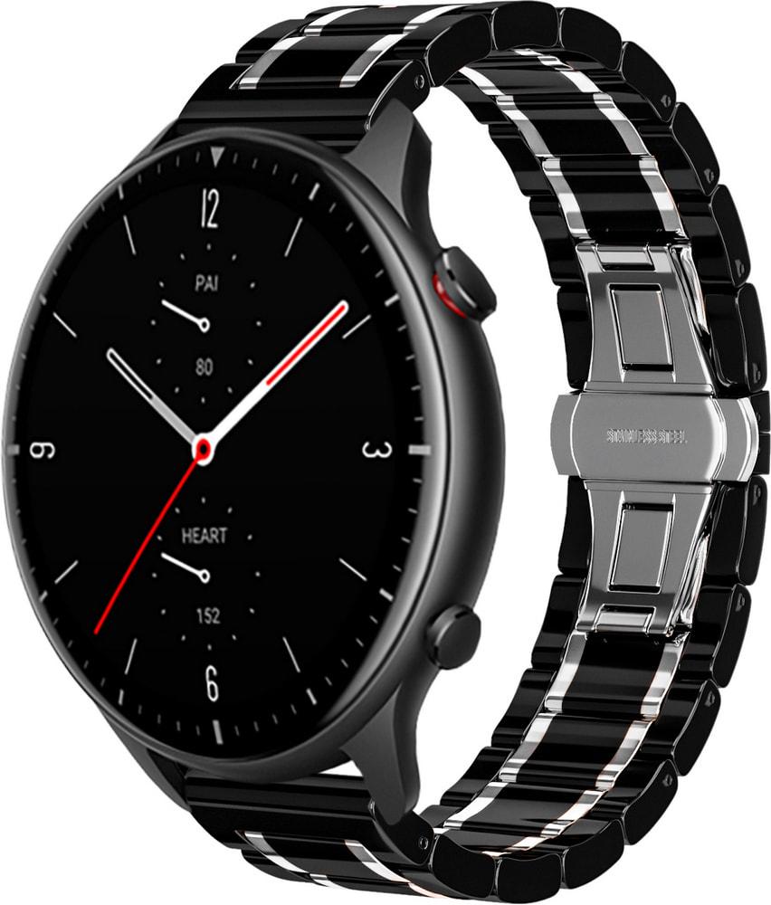 Ремешок керамический Ceramo для Amazfit GTR 2e Black/White (28705-1E)