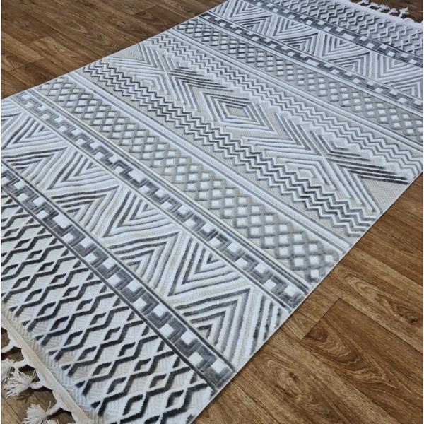 Ковер акриловый Garden 0,8х1,5 м Кремовый/Серый (04814C/1) - фото 2 Ковер акриловый Garden 0,8х1,5 м Кремовый/Серый (04814C/1) - фото 2