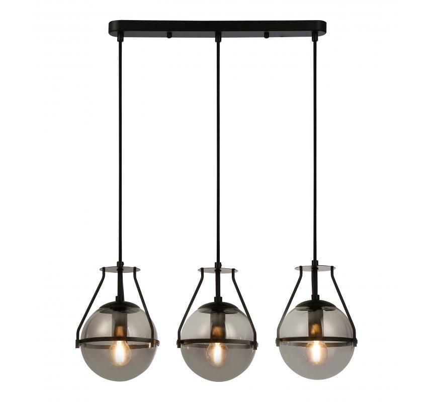 Світильник стельовий GTV DROP 3 7134 AC220-240V 50/60Hz 3хE14 25W Чорний (27551221)