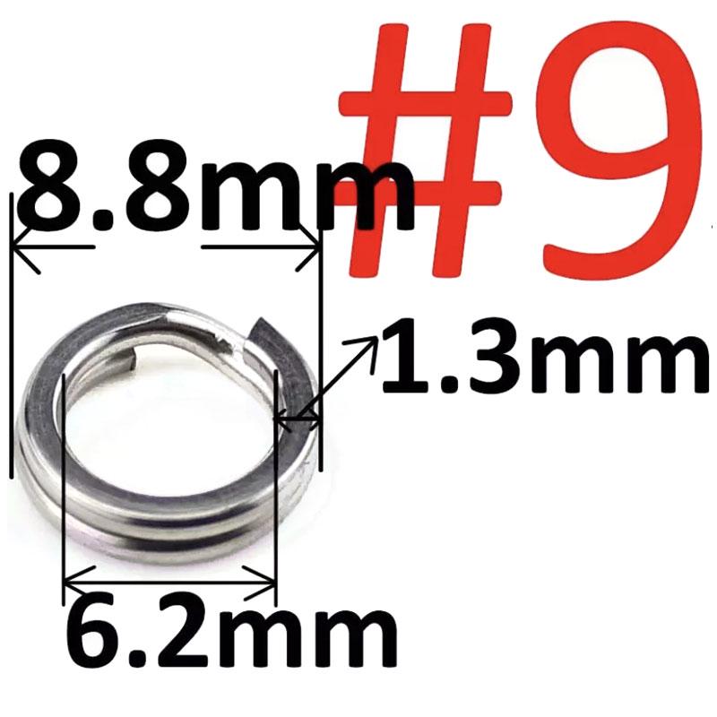 Заводное кольцо FOX Split Ring 9 d 8,8 мм 50 кг 1 шт. (9885) - фото 2