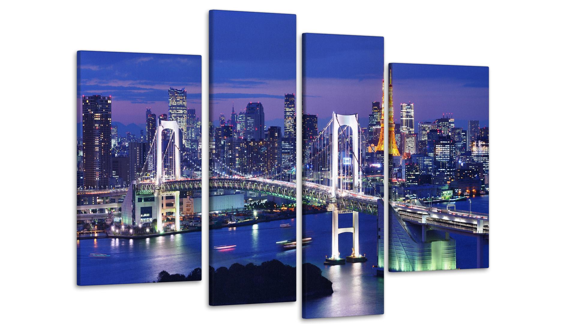 Картина модульная Город Мост 75х118 см (Art-67_4)