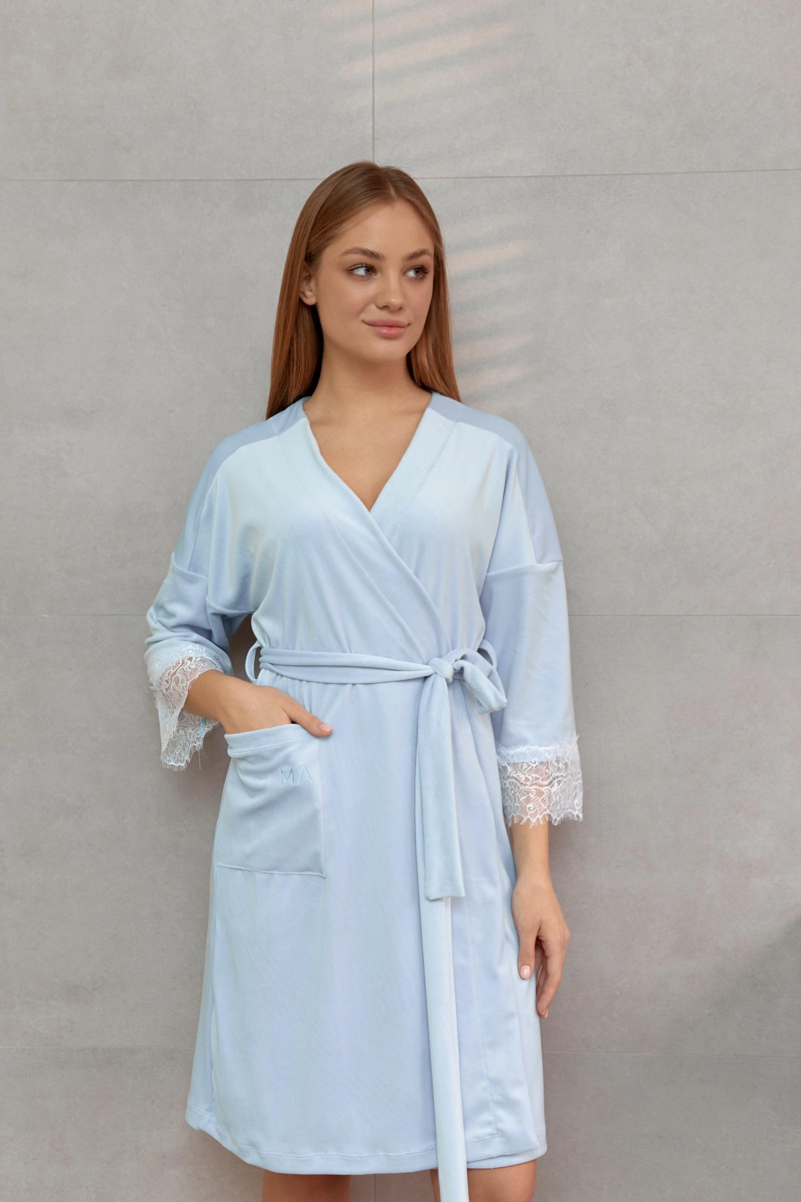 Халат MA.pajama HANNA S Голубой