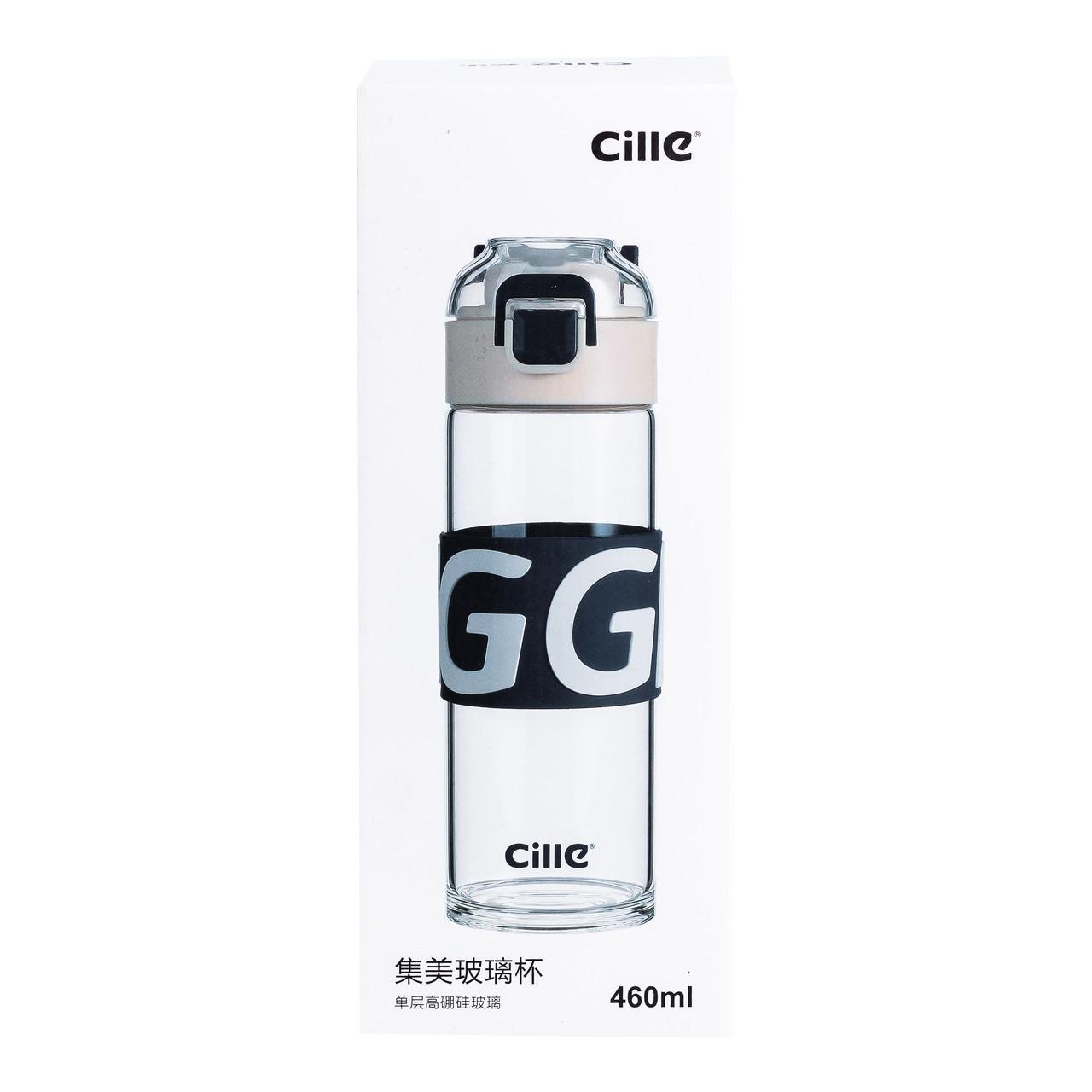 Пляшка для води скляна з пластиковою кришкою 460 мл Білий (HP17299W) - фото 4