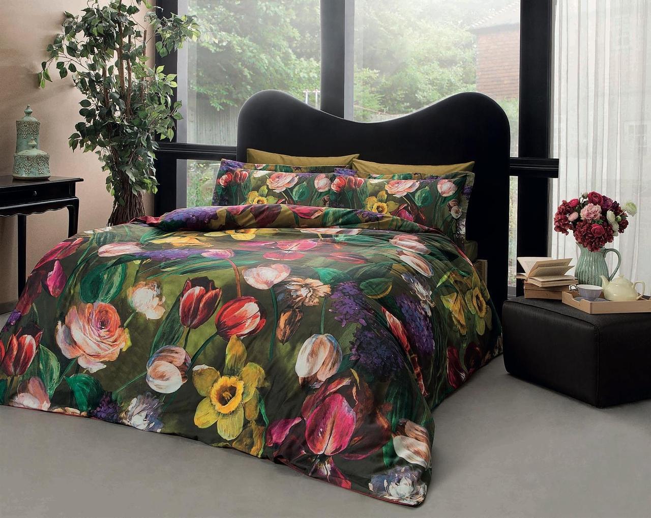 Постельное белье Tac Digital Seraphina kirmizi v01 евро Красный (svt 2000022216173)