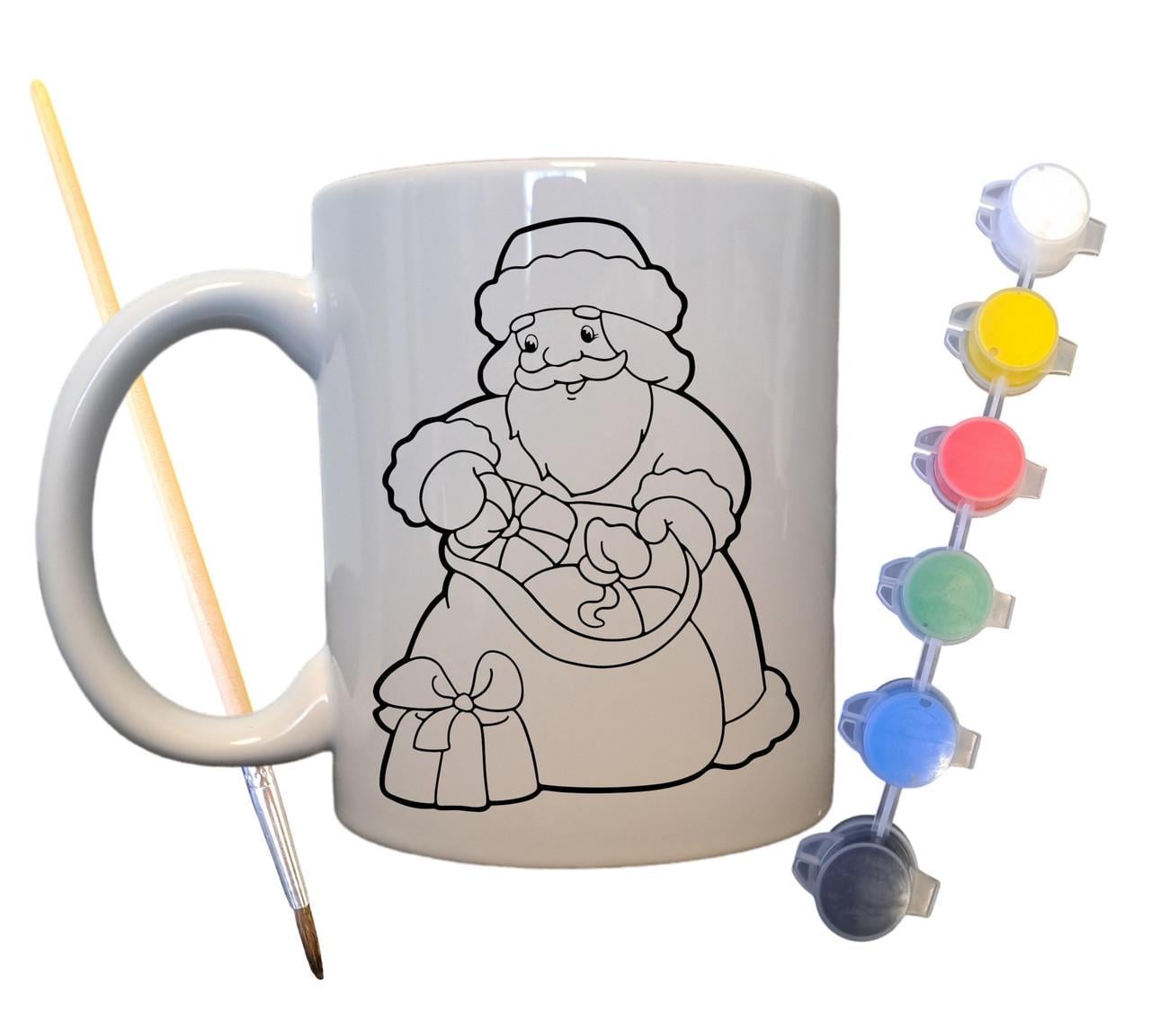 Набор для творчества кружка раскраска Рождество 330 мл Белый (КР0057)