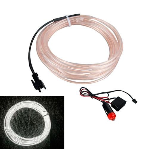 Підсвічування салону авто неонове гнучкий плоский авто 5 м Холодний білий (495368) Підсвічування салону авто неонове гнучкий плоский авто 5 м Холодний білий (495368)