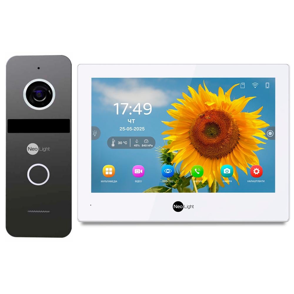 Комплект видеодомофона NeoLight ALPHA Hybrid HD KIT IP-Remote с управлением со смартфона Graphite (27060030)