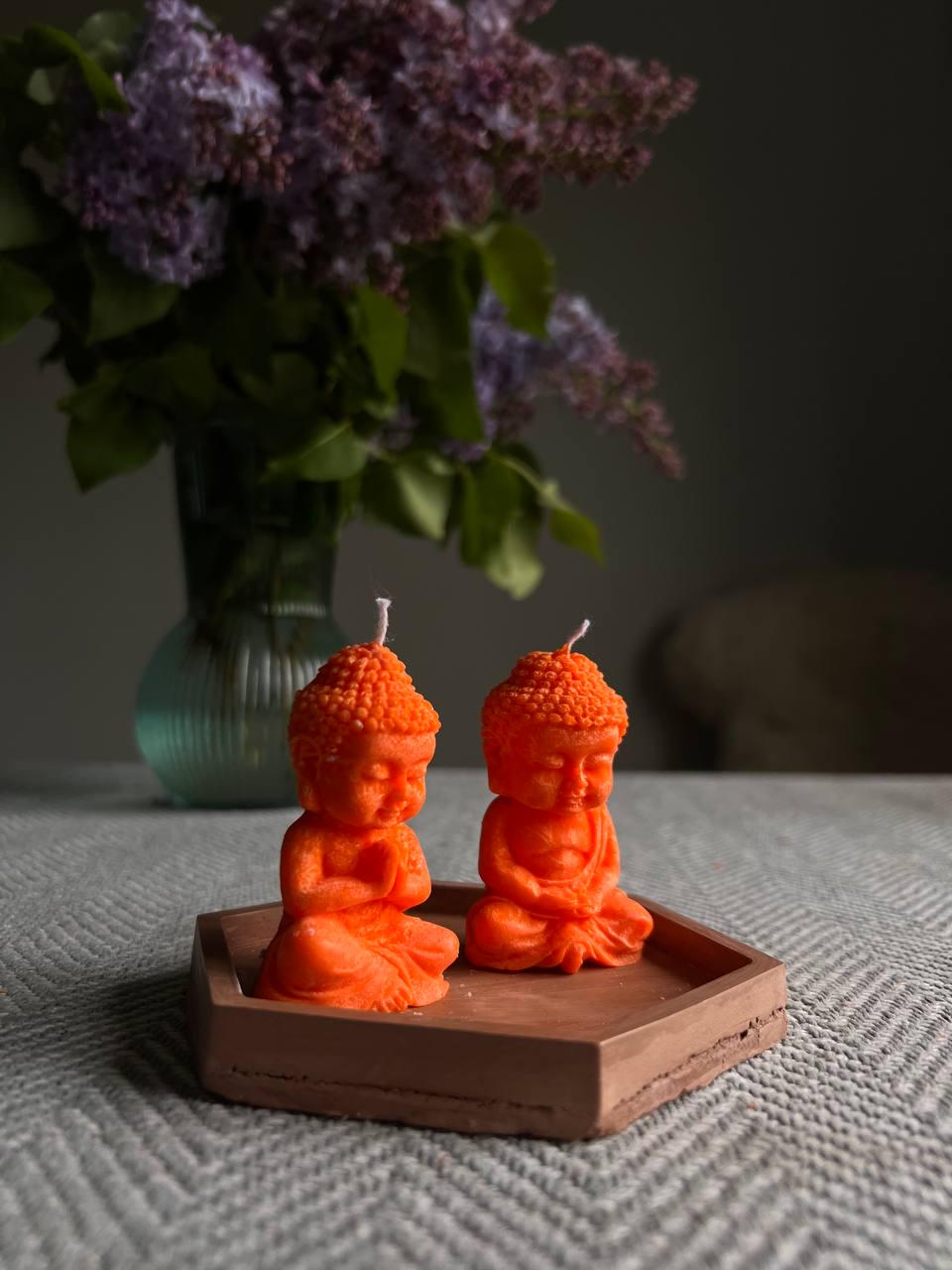 Пара монахов с подставкой Оранжевый (29162553)