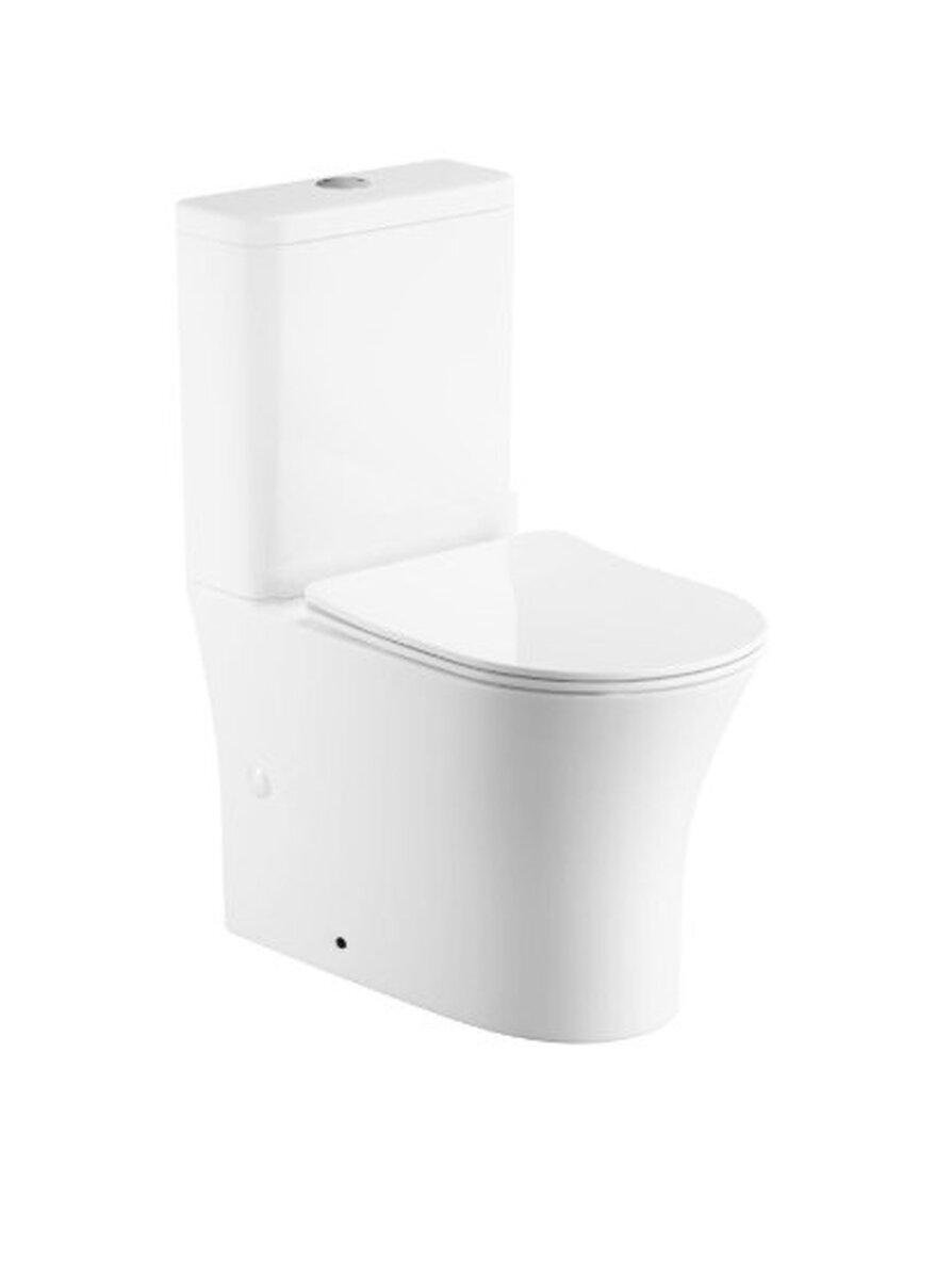 Унітаз компакт підлоговий Venta Edge з бачком горизонтальний випуск Білий (110993)