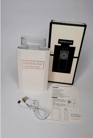 Вентилятор ручной аккумуляторный в форме духов USB Crystal Fan (XFSB077)