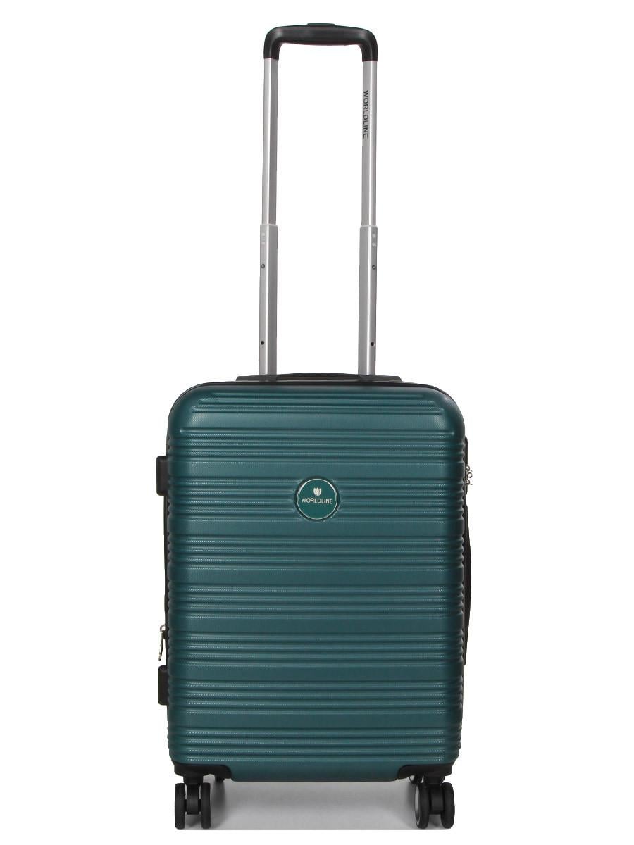 Чемодан Франция малый Worldline S 55х40х25+5 см 50 л 2,9 кг Зеленый (805)