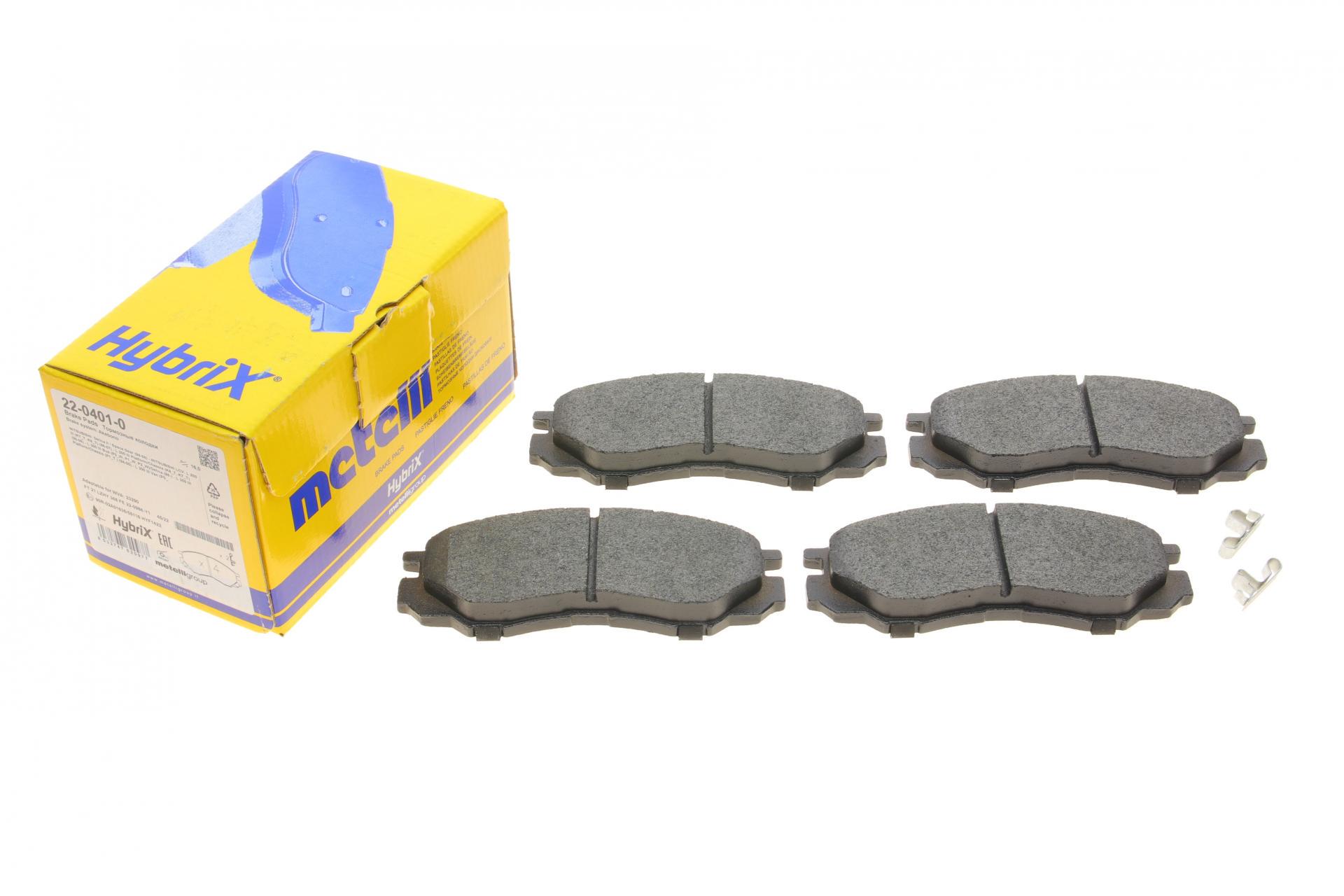 Колодки тормозные передние METELLI для Mitsubishi L200 94-05 (22-0401-0)