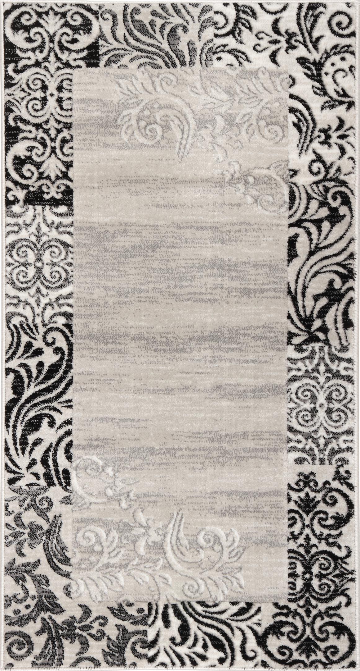 Ковер Karat Sonata 22014/160 0,8x1,5 м прямоугольный Серый/Черный (00-00007597)