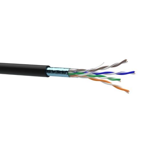 Кабель витая пара Dialan КНПЭ 4х2х0,50 FTP-cat.5E DL/CU изоляция ПЭ для наружных работ 50 м OEM