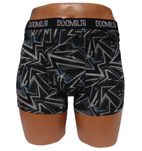 Трусы мужские Doomilai 01671 3XL Черный/Серый