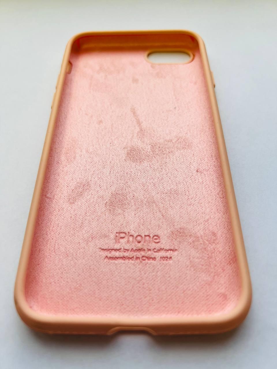 Чехол Silicone Case для Apple iPhone 7, 8 Peach Pink - фото 3