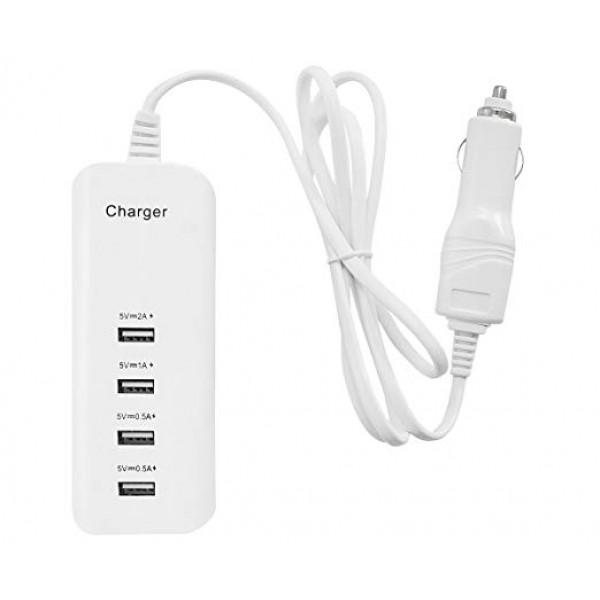 Автомобільний зарядний пристрій Post Car Charger 12V S4 Білий (3-5-11632)