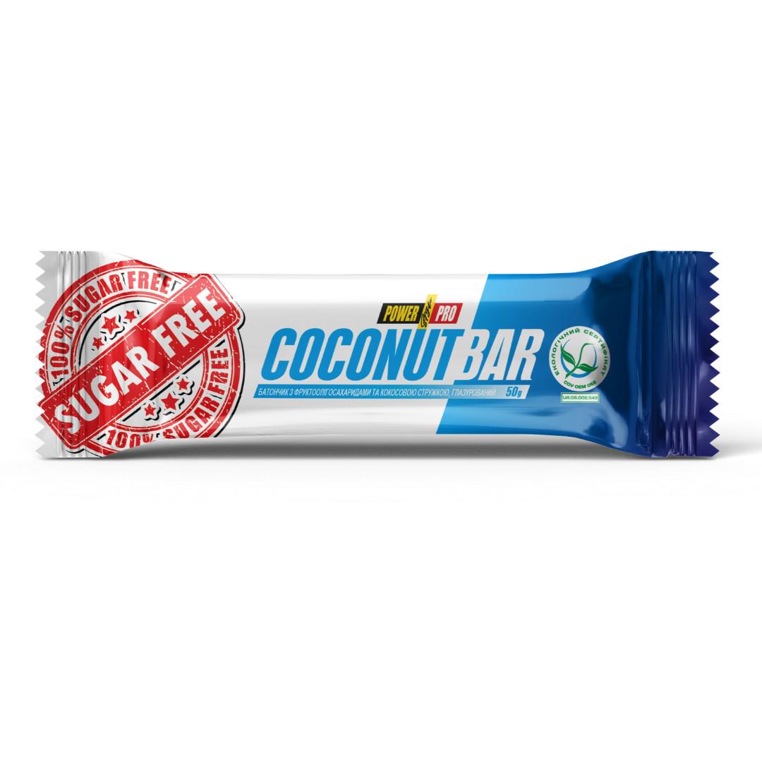 Батончик Power Pro Coconut Bar 50 г без сахара