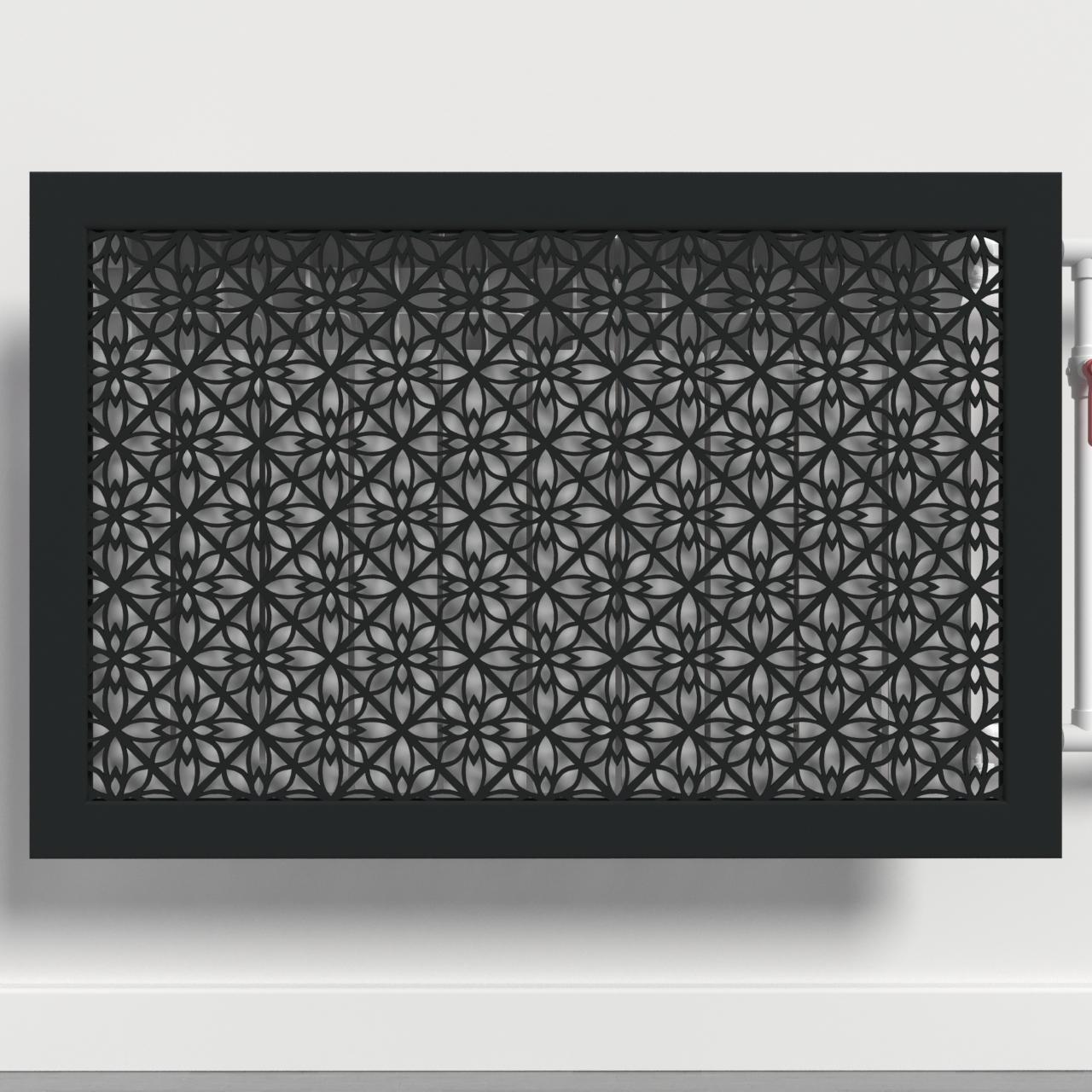 Решетка-экран на батарею SMARTWOOD 1500 мм Чорный (R20385107)