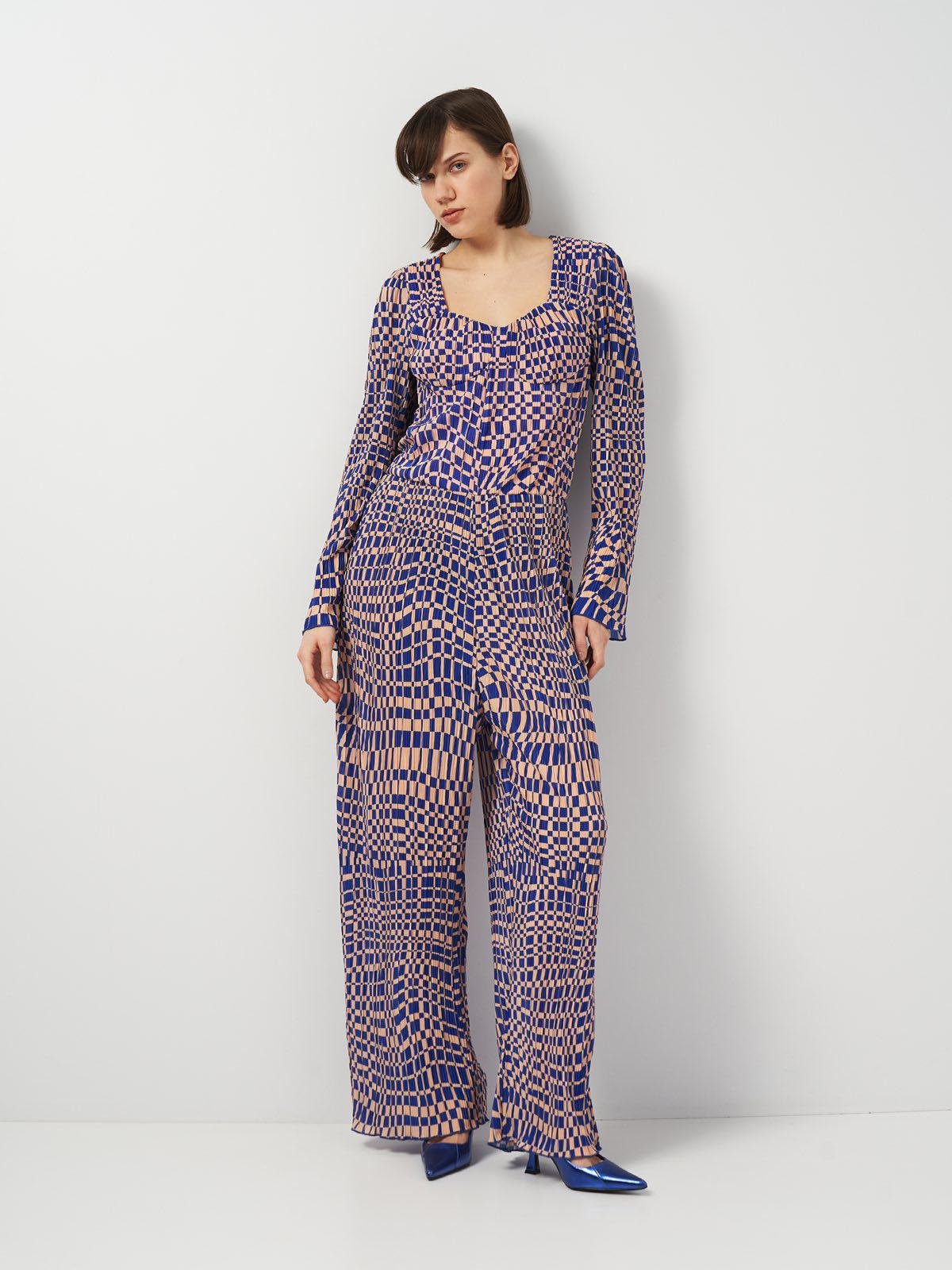 Комбинезон S Бежево-синий (5698743wer)