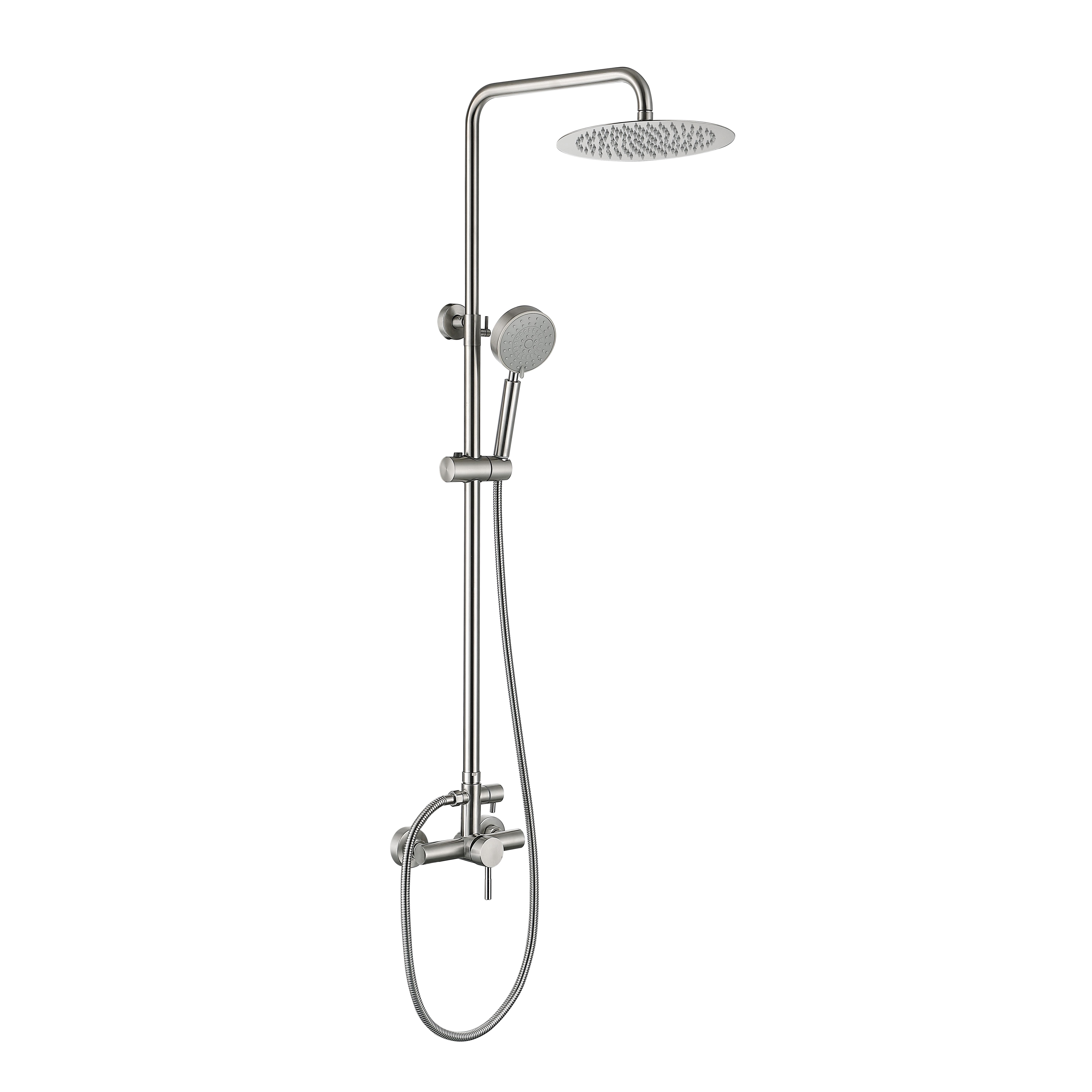 Душевая система для душа Lidz Aria 1020 на два потребителя k35 LDARI1020NKS46114 Nickel (SD00052238)