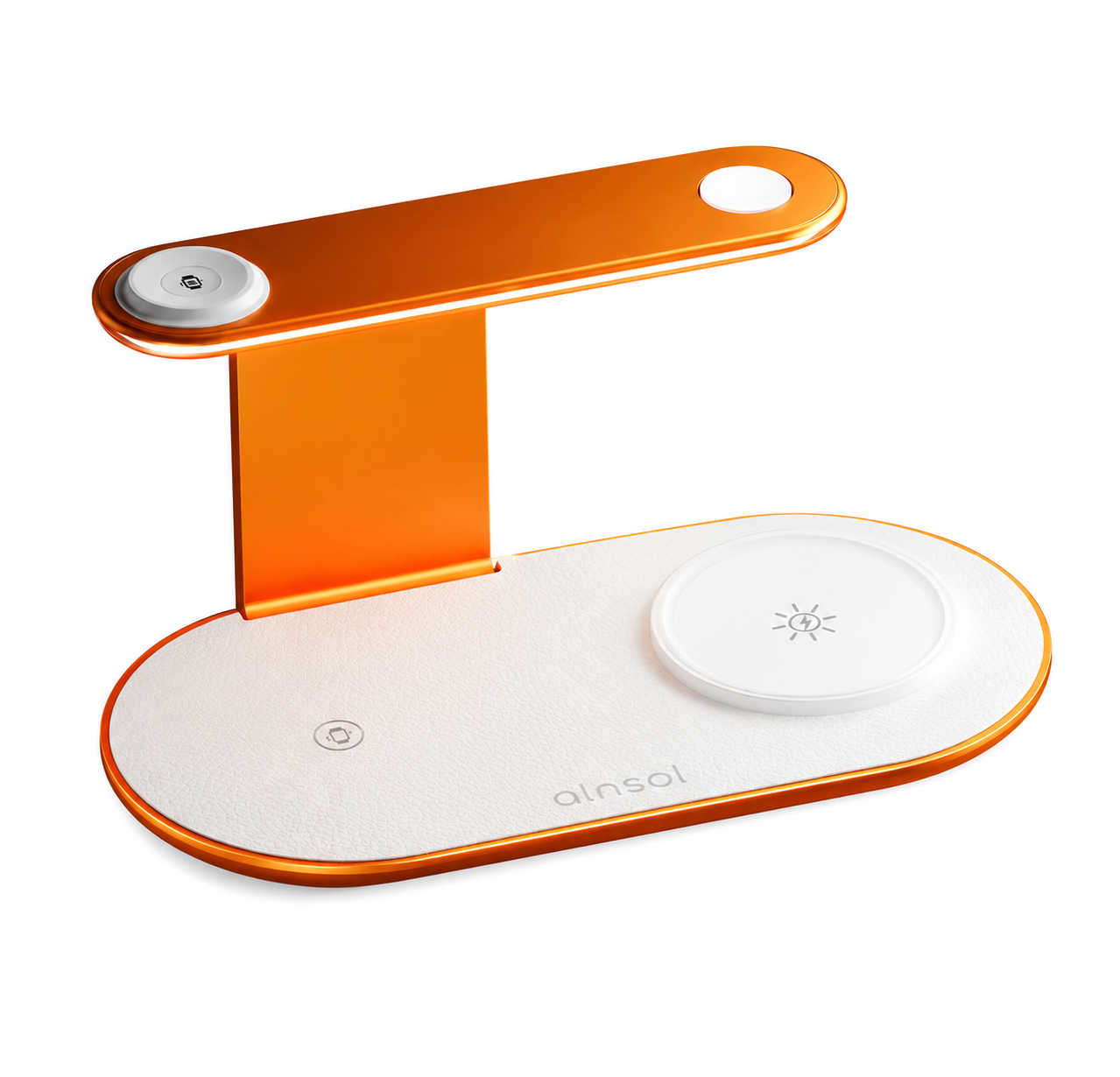 Зарядная станция 3в1 MagSafe Wireless Charger 15W для iPhone 17/16/15/14/13/Apple Watch/AirPods Pro 3 с ночником (3162842876)