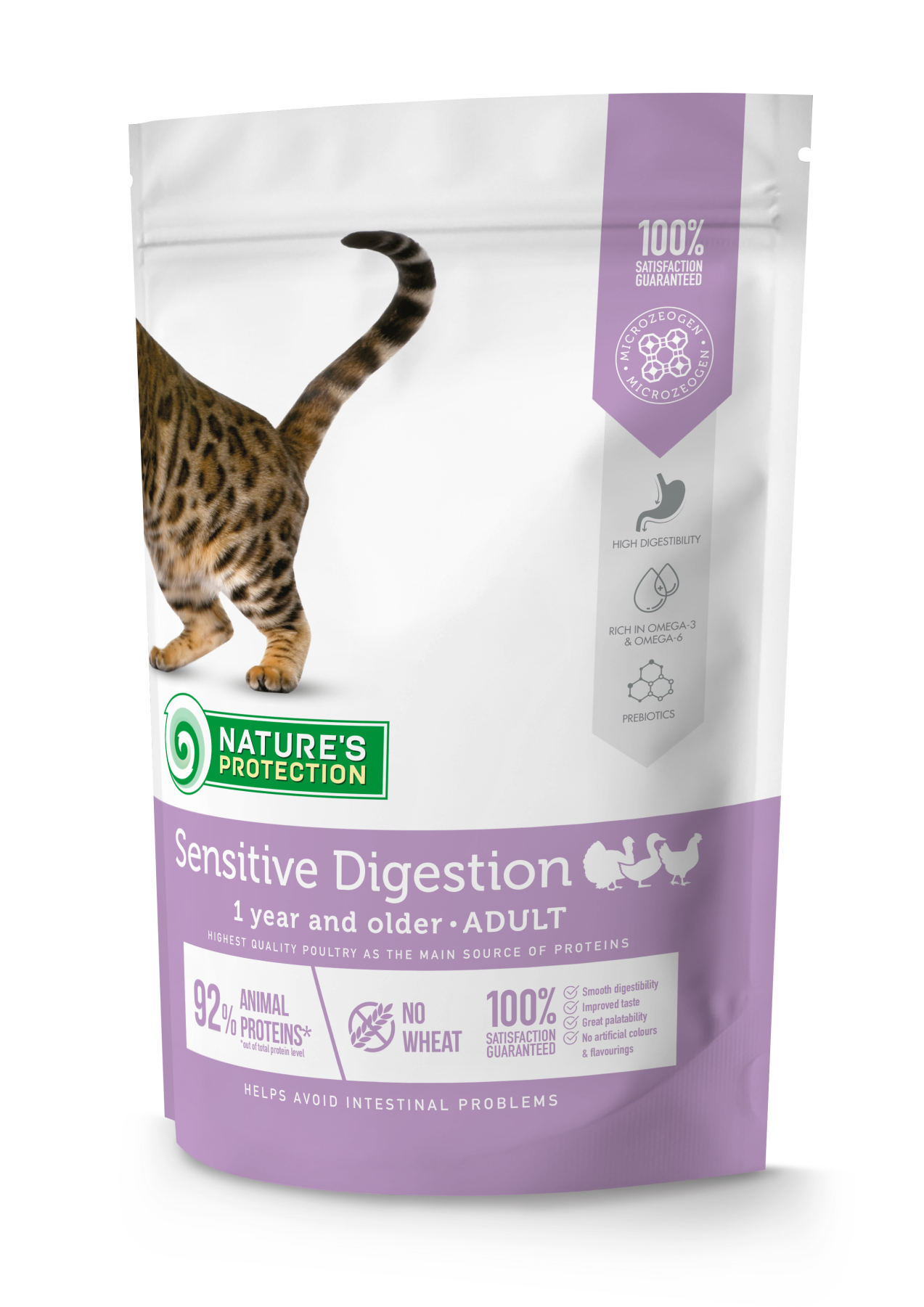 Корм сухой Nature's Protection Sensitive Digestion для котів з чутливим травленням 400 г (NPS45766)