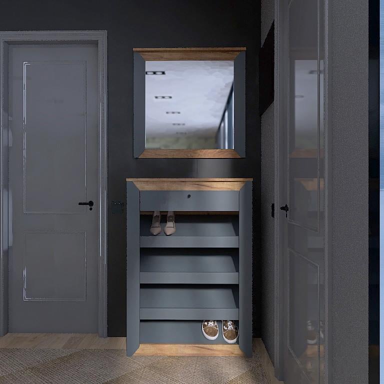 Прихожая Эверест Нордик-3 Дуб крафт золотой/Графитовый (181407)