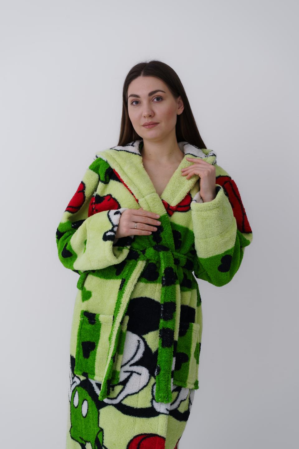 Халат жіночий UT Store Мікі Маус HT03 S Зелений (24524522) - фото 4