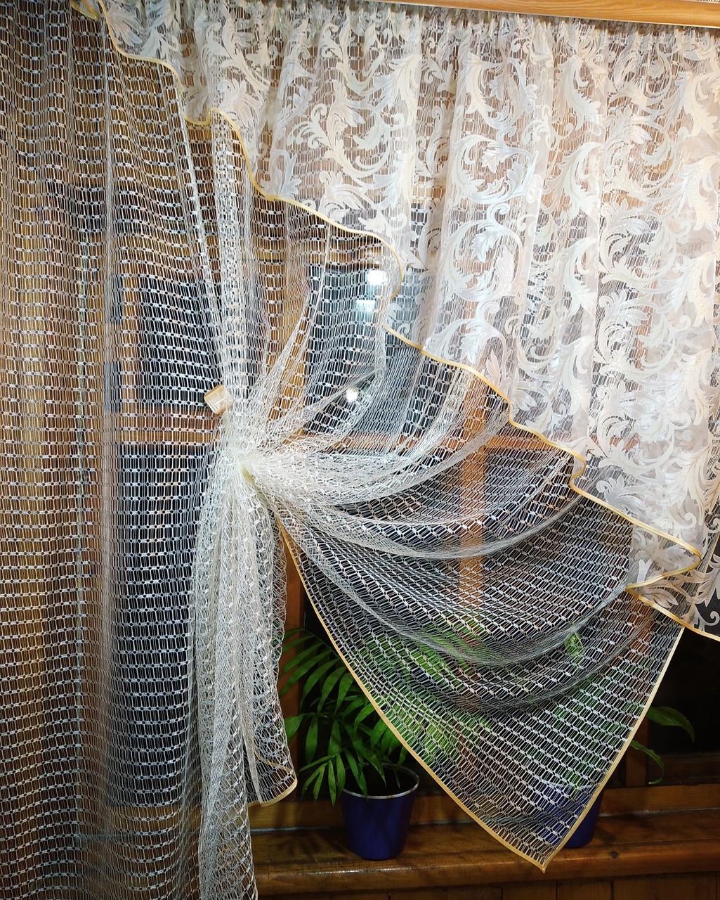 Штори Фаїна вензель права Молочний/Кремовий (917687770) - фото 3 Штори Фаїна вензель права Молочний/Кремовий (917687770) - фото 3