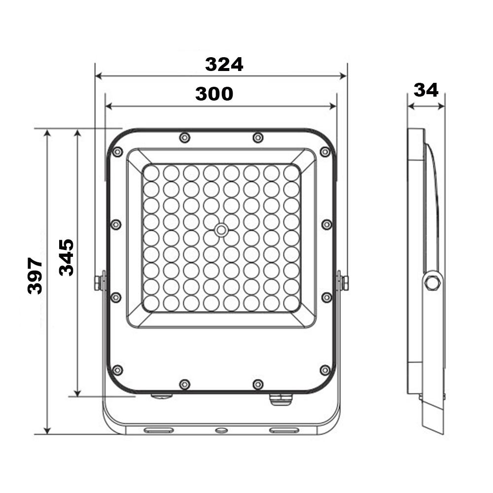 Прожектор светодиодный ETRON 1-ESP-238 Professional 200W IP65 5000K (79112) - фото 3 Прожектор светодиодный ETRON 1-ESP-238 Professional 200W IP65 5000K (79112) - фото 3