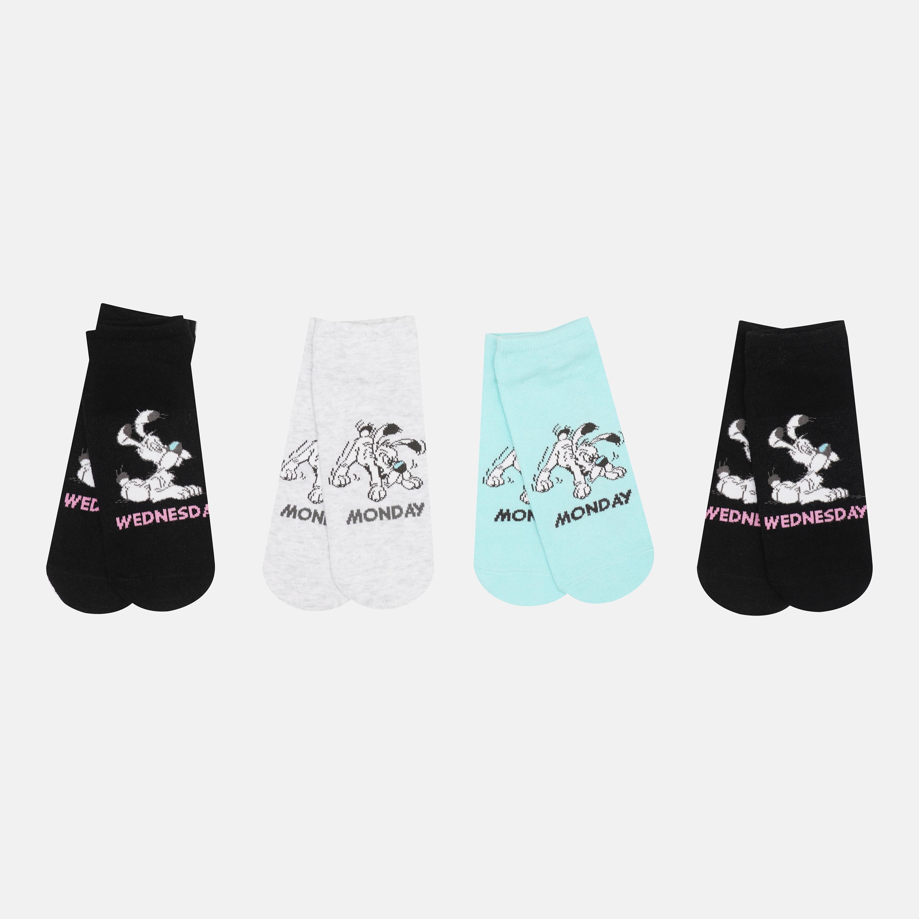 Шкарпетки C&A 4 пари р. 35-38 Чорний/Сірий/М'ятний (22488501)